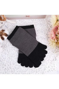 Women Girls Simple Style Five  Toe Socks 5  Pair Set Short Tube Ankle Socks