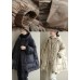 Black zippered Button Loose Winter Duck Down Jackets